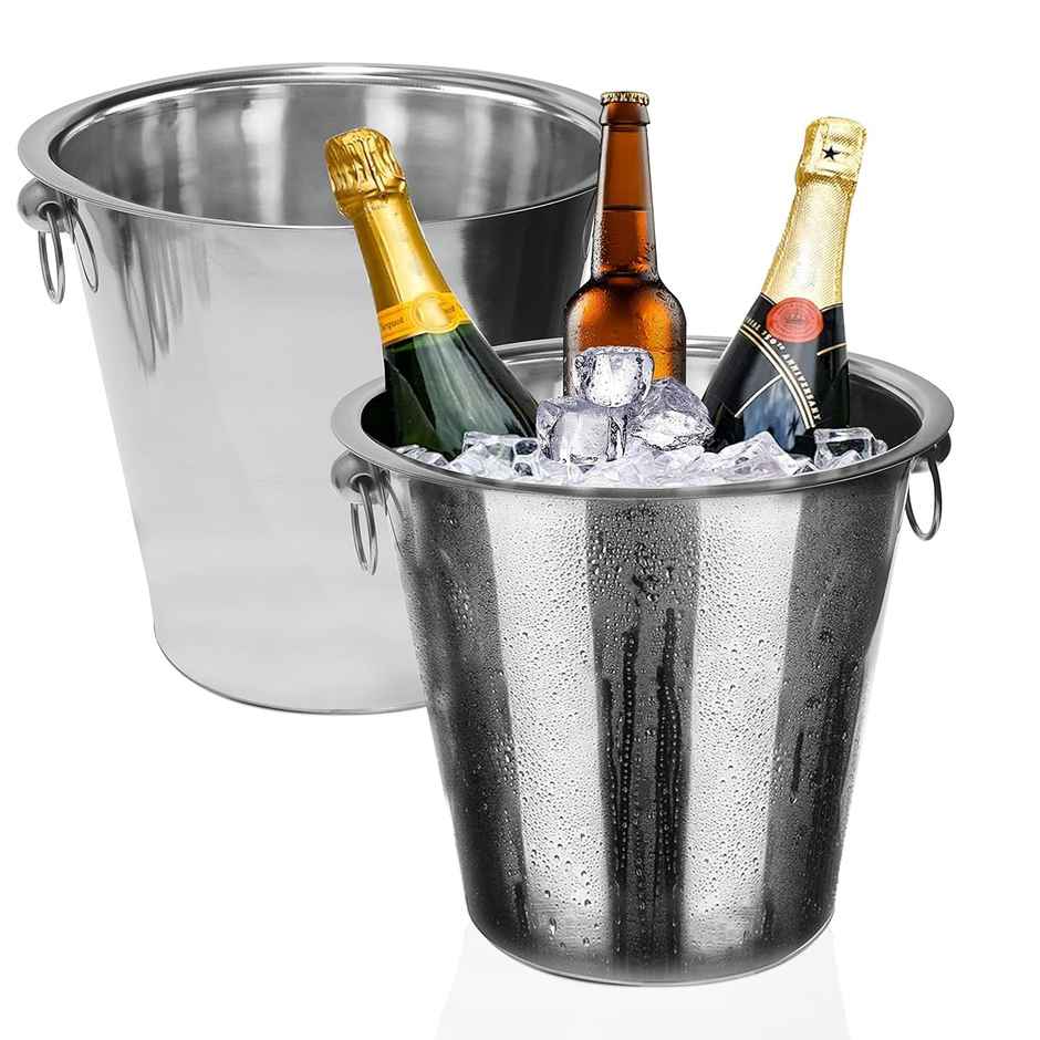 Picfest Steel Ice Bucket for Beer - 4.5L