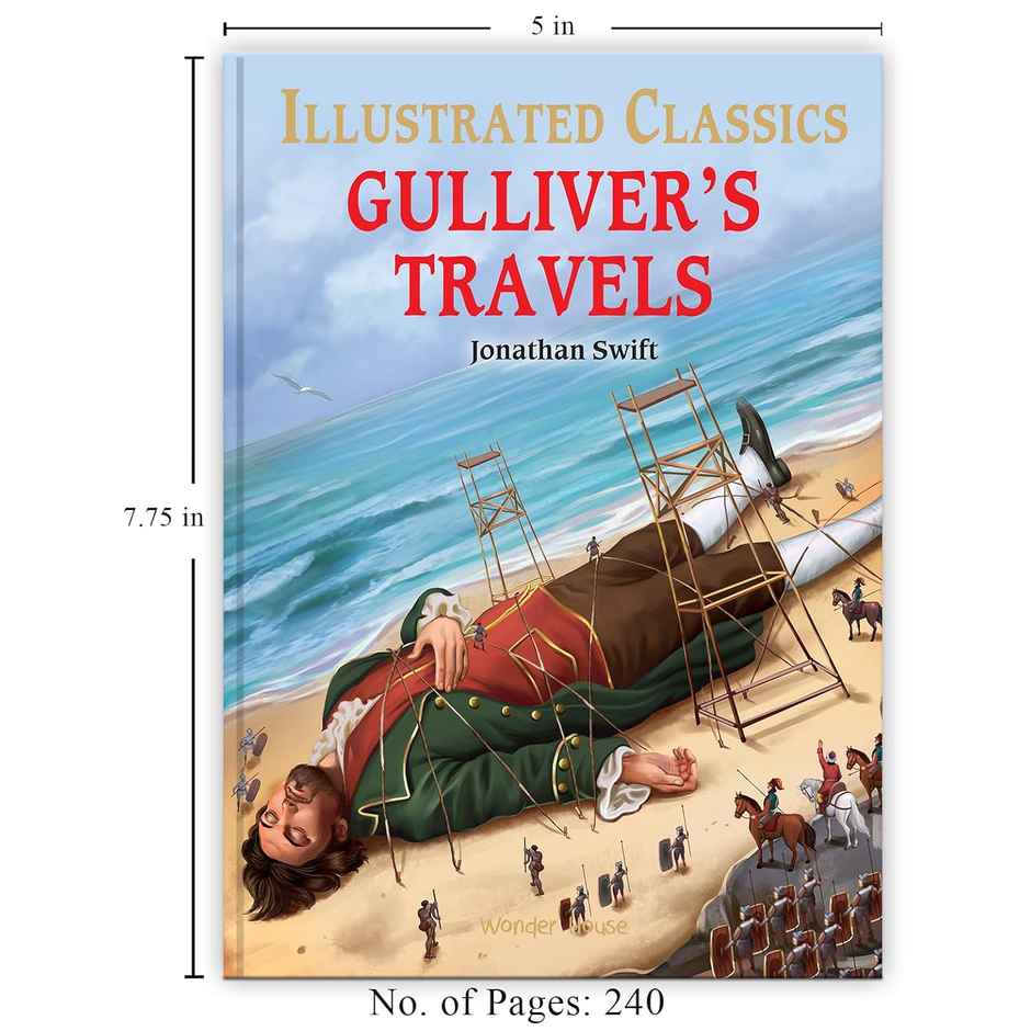 Gulliver Travels Illustrated Abridged Children Classics English Novel With Review Questions