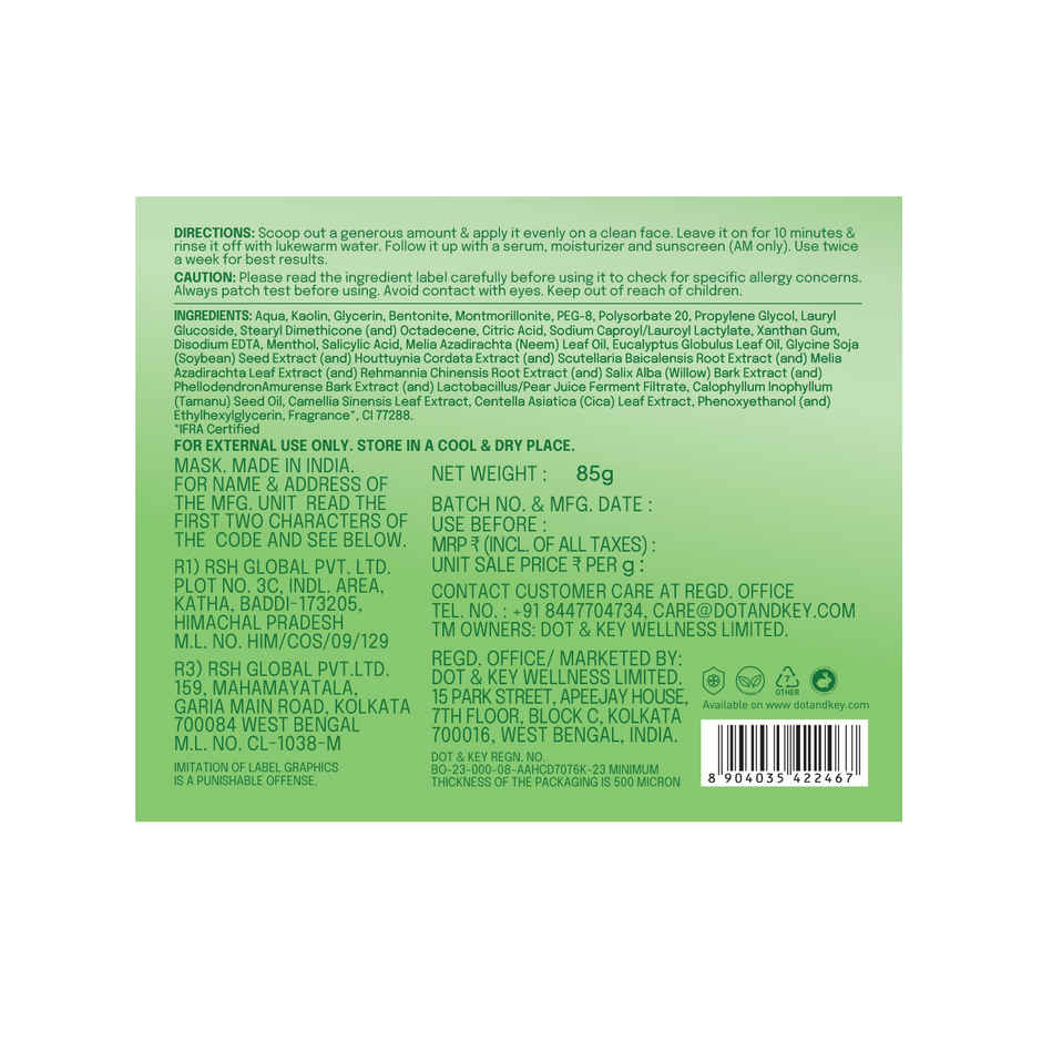 Dot & Key Pollution + Acne Defense Green Clay Mask