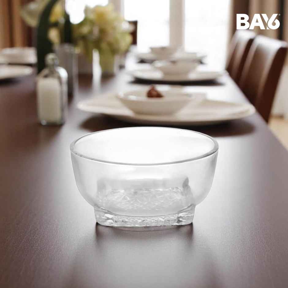 BAY6 Glass Curry Bowl Set - 4.5 Inch - (2pc)