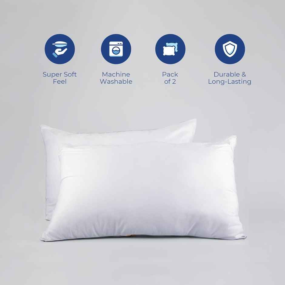 Capsicum 15 x 23 Luxurious Pillow | Soft and Supportive Cushion for Bedroom, Living Room, Chair & Office | Hydrogaurd Non Woven
