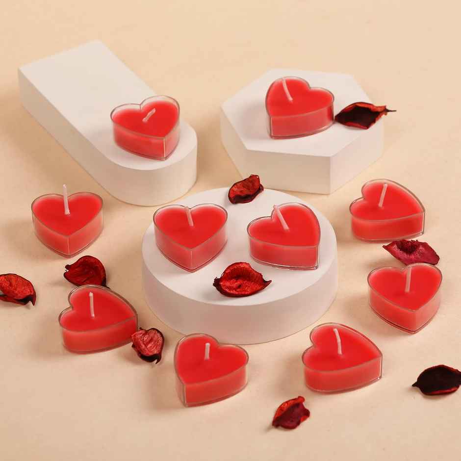 Scented Heart Tealight Candle | Prosperro Lumo