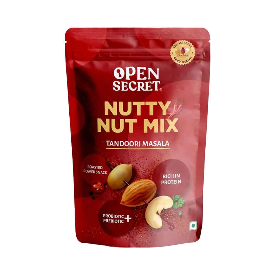 Open Secret Tandoori Dry Fruits mix (Almonds, Peanuts & Cashews) - Healthy Snack | Tasty Nuts