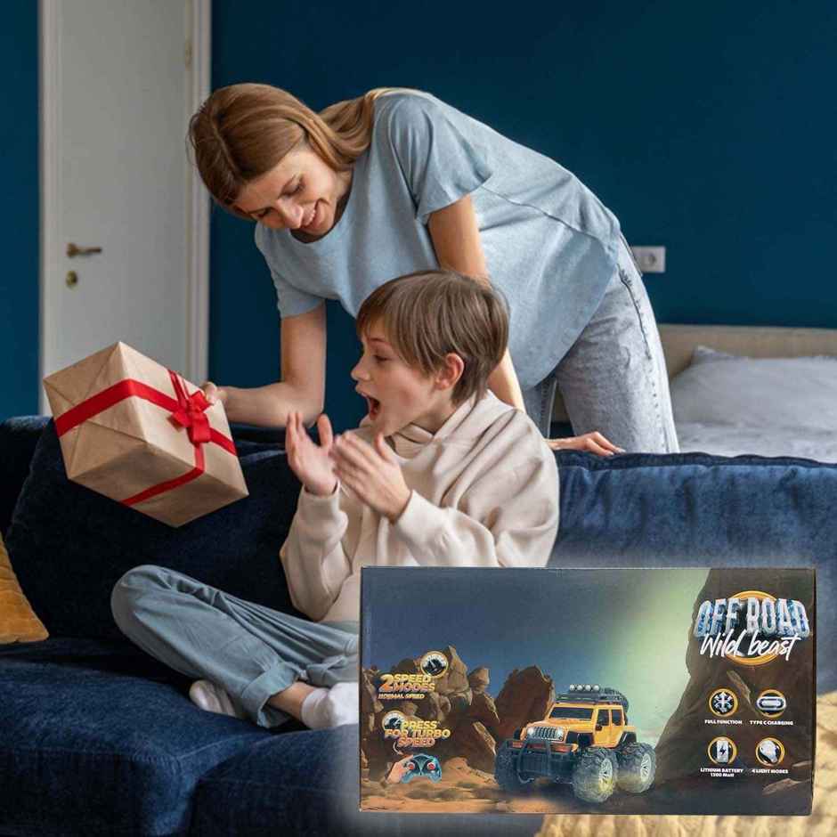 Race N Roll Off Roader Rechargeable Remote Control Monster Truck - Humm Black