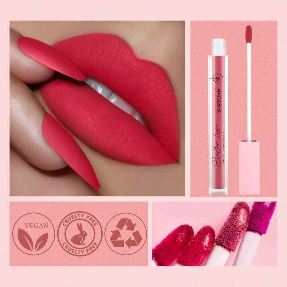 Shryoan Butter Luxe Matte Liquid Lipstick - Rebel Red