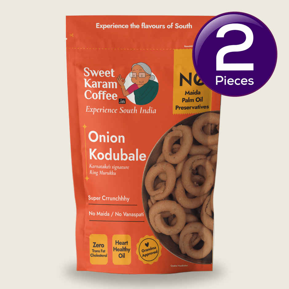 Sweet Karam Coffee Onion Kodubale/ Chakli / Ring Murukku Combo