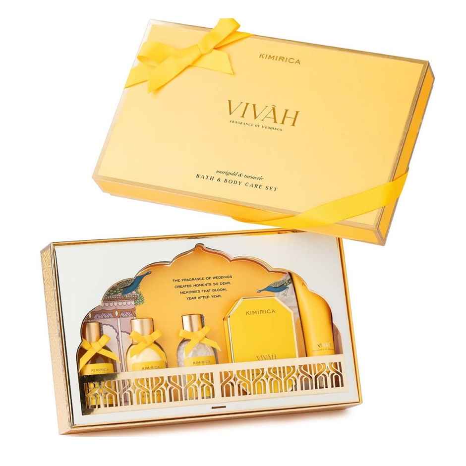 Kimirica Vivah Experience Set | Indulgent Self-Care with Turmeric & Marigold | Gifting Essential