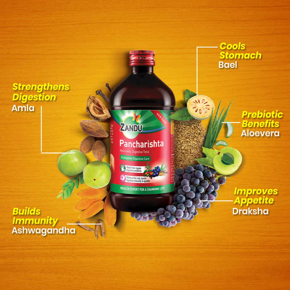Zandu Pancharishta Ayurvedic Digestive Tonic