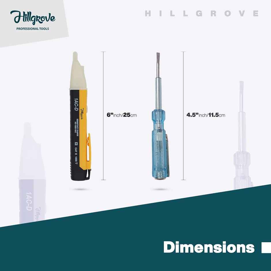 Hillgrove Hzp157M1 Electrical Pocket Pen Non Contact Voltage Detector/Tester