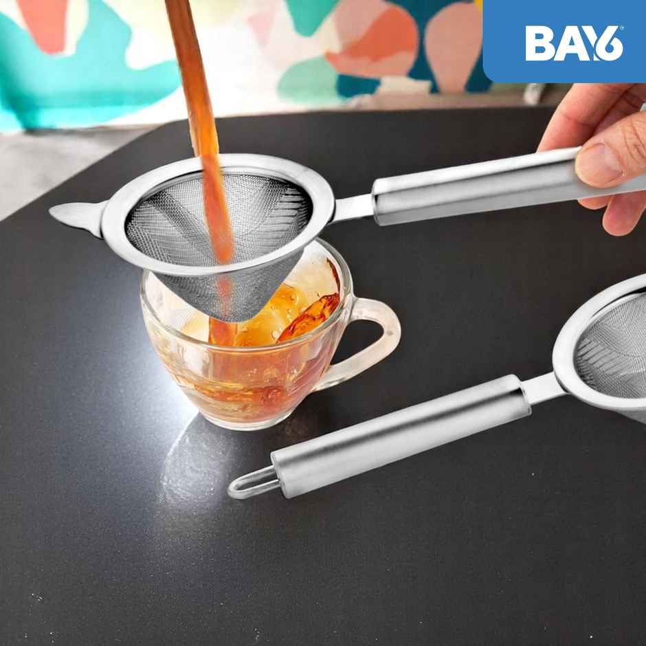 BAY6 Steel Pipe Handle Tea Strainer