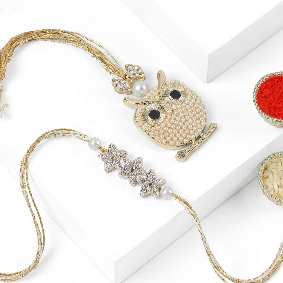 Pearl Luxe Rakhi Combo | FNP