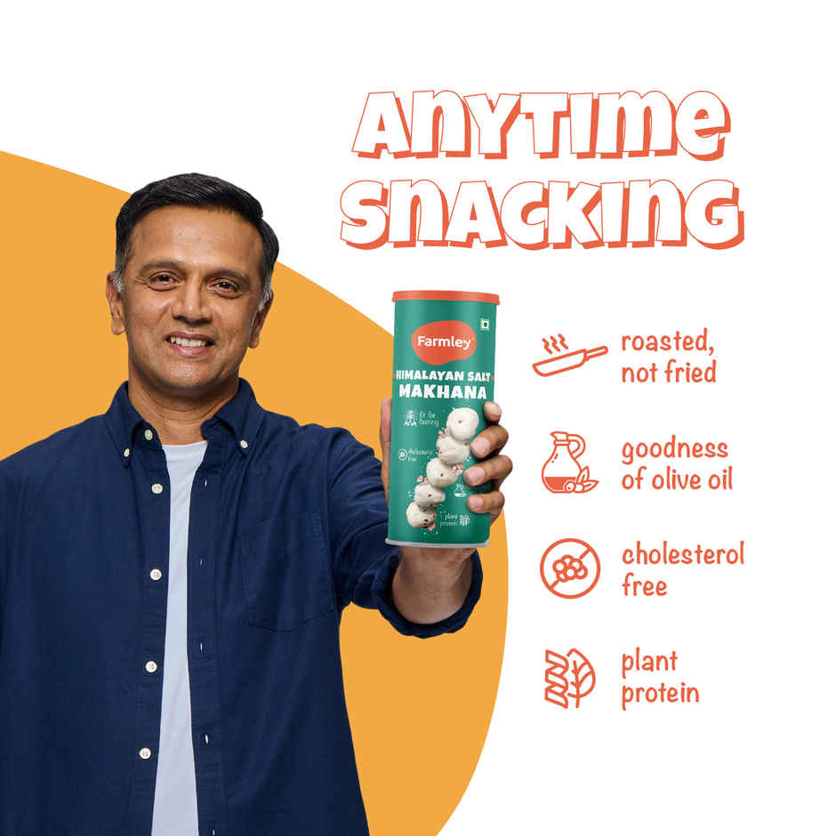 Farmley Himalayan Salted Makhana Roasted In Olive Oil Healthy Snacks