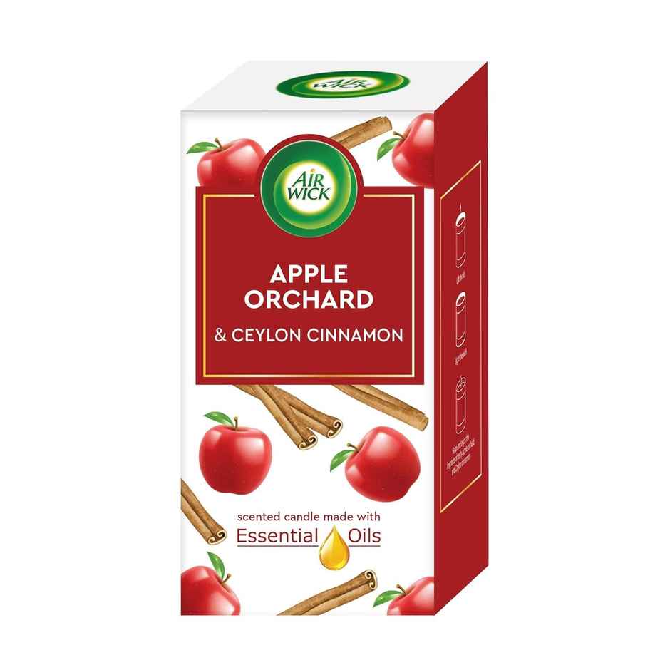 Airwick Home Fragrance Candle | Apple Orchard and Ceylon Cinnamon