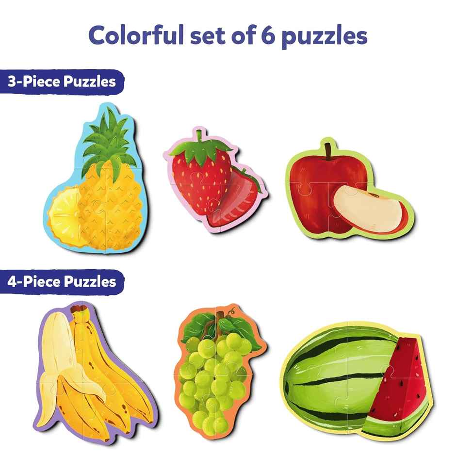 Skillmatics My First Puzzle Set - Fruit Jigsaw & Toddler Puzzles