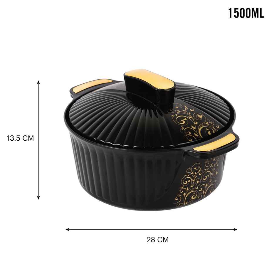 Cello Sonet Insulated Inner Steel Casserole For Roti Hot Box Hot Pot Chapati Box Assorted