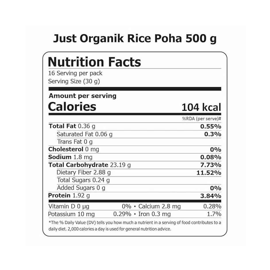 Just Organik Organic Rice Poha