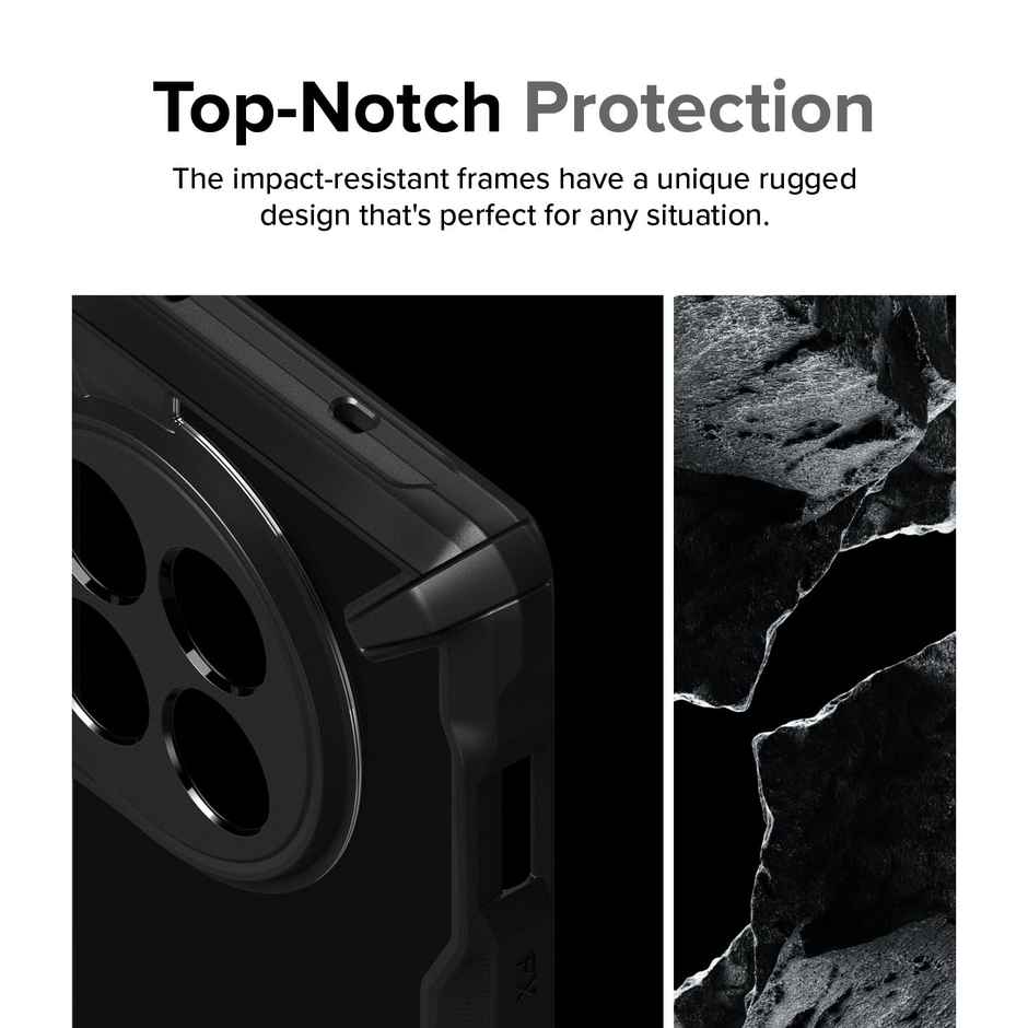 Ringke Oneplus 12 5g Back Cover Case | Fusion - X - Black
