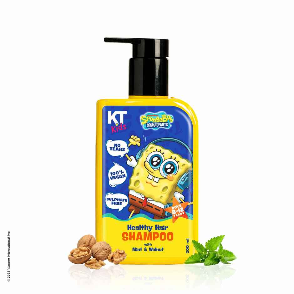 Healthy Hair Shampoo Mint and Walnut For Boys 8 to 12 years