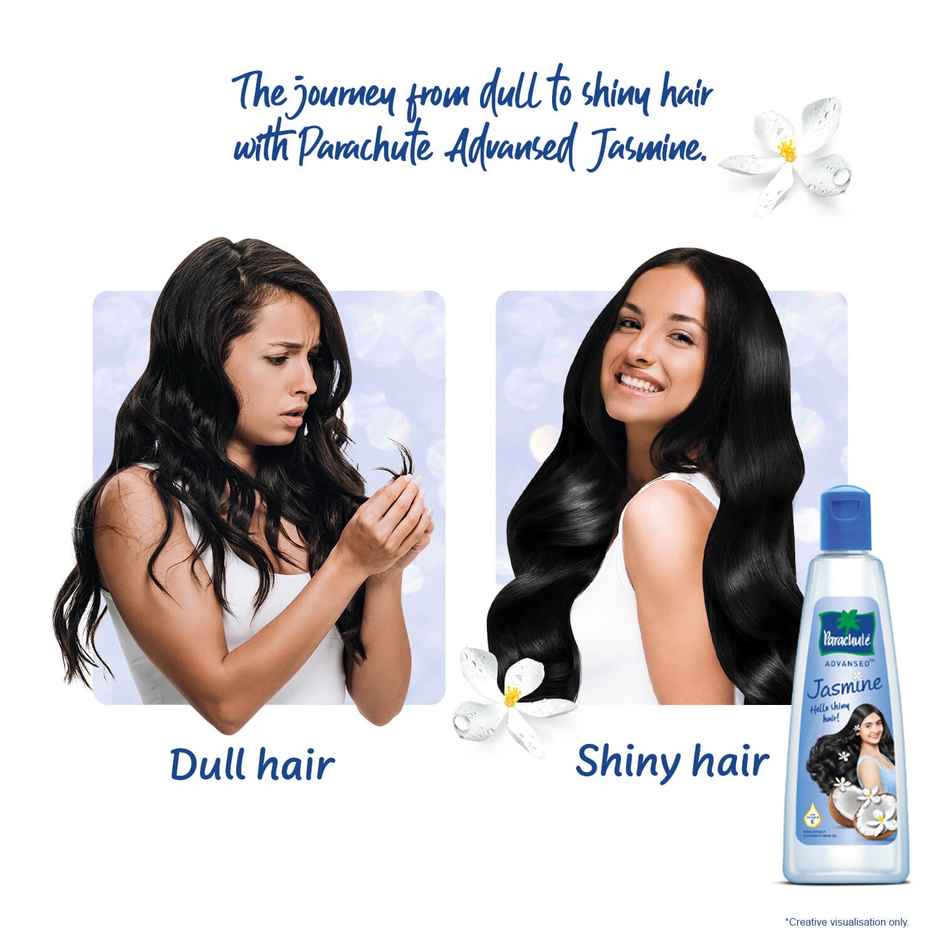 Parachute Advansed Jasmine, Non Sticky Coconut Hair Oil Combo