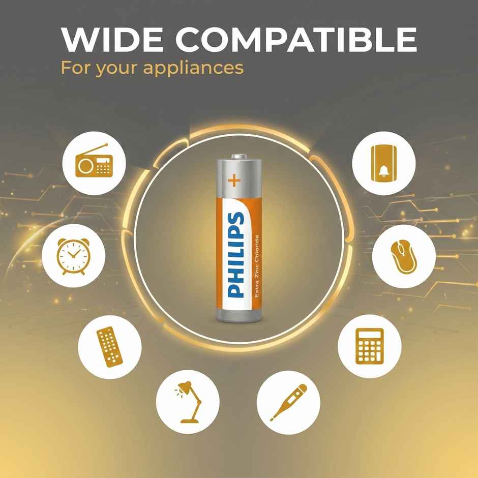 Philips R03L10B/94 Extra Zinc AAA Battery | 1.5V | Long Lasting | Leak Resistant 1.0 Piece