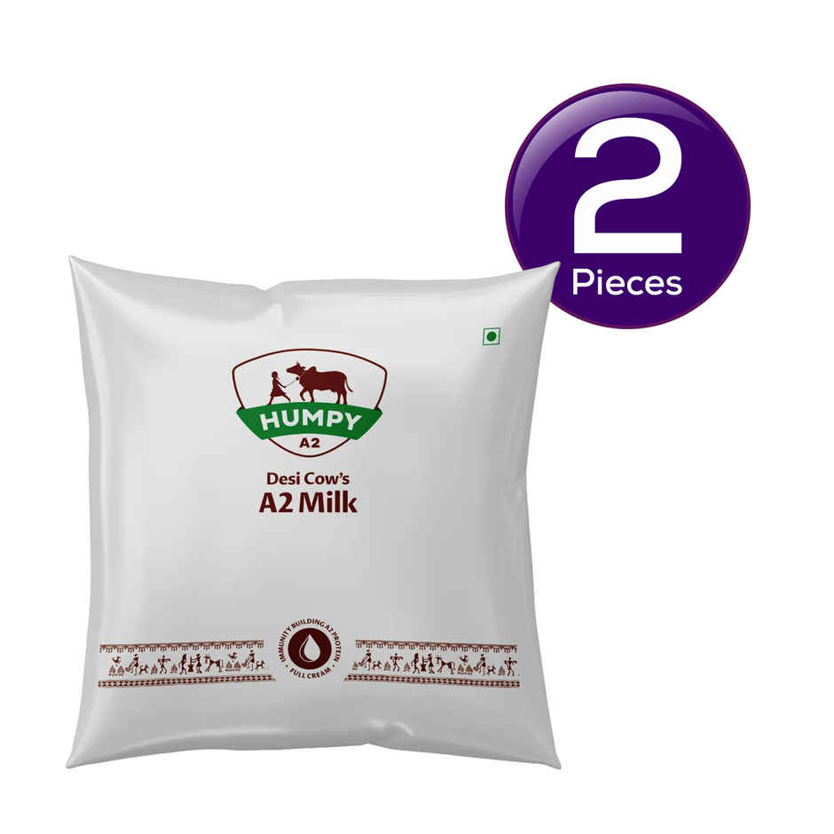 Humpy A2 Fresh Cow Milk (Pouch) Combo