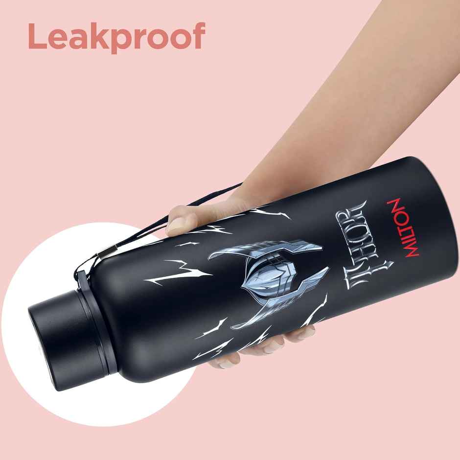 Milton Marvel Artedge Thermosteel Bottle | 1000 ml | Black | Thor
