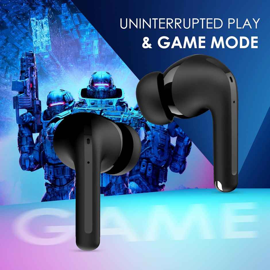 itel T31 TWS Earbuds - 30H Playtime, -25Db ANC, Quad Mic ENC, IPX5, 10Mm Bass, Black