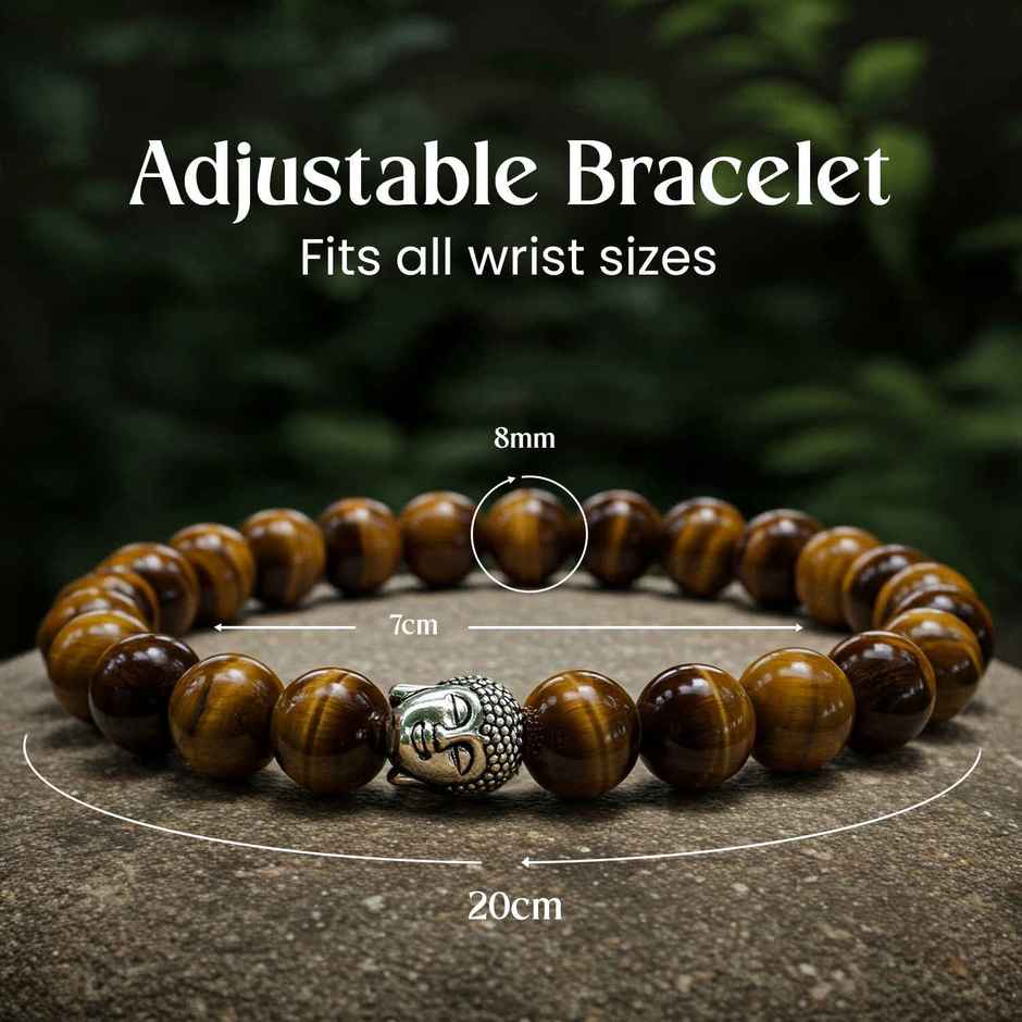 Astrotalk Tiger Eye Bracelet | Natural Gemstones | Pack of 1