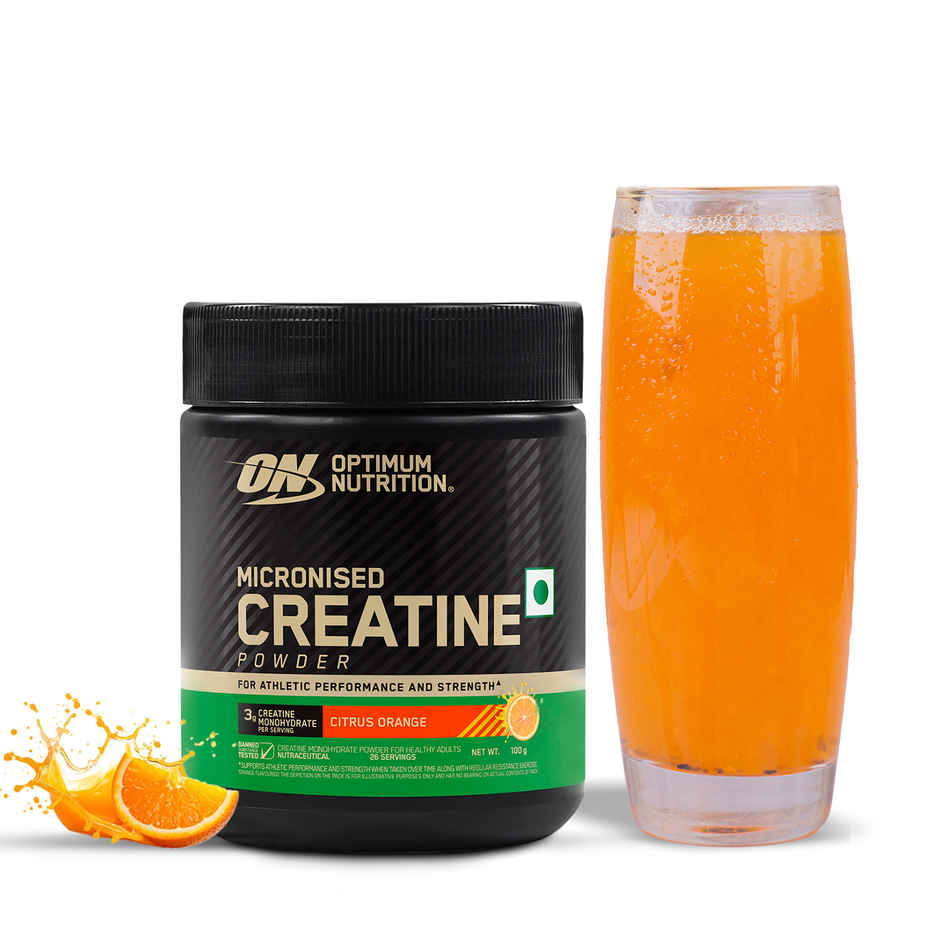 Optimum Nutrition Micronized Creatine Powder | 26 Serves Citrus Orange 3 g