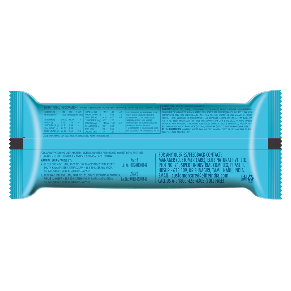 Elite Vanila Bar Cake