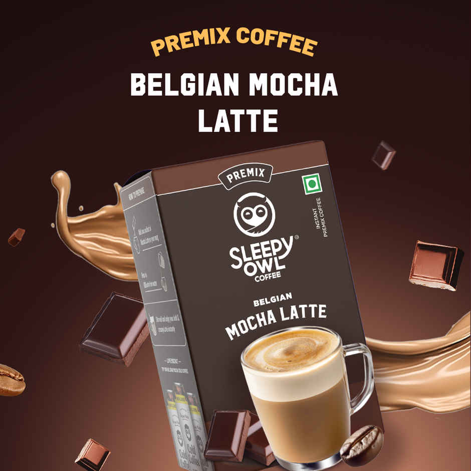 Sleepy Owl Belgian Mocha Medium Roast Coffee Premix Sachets