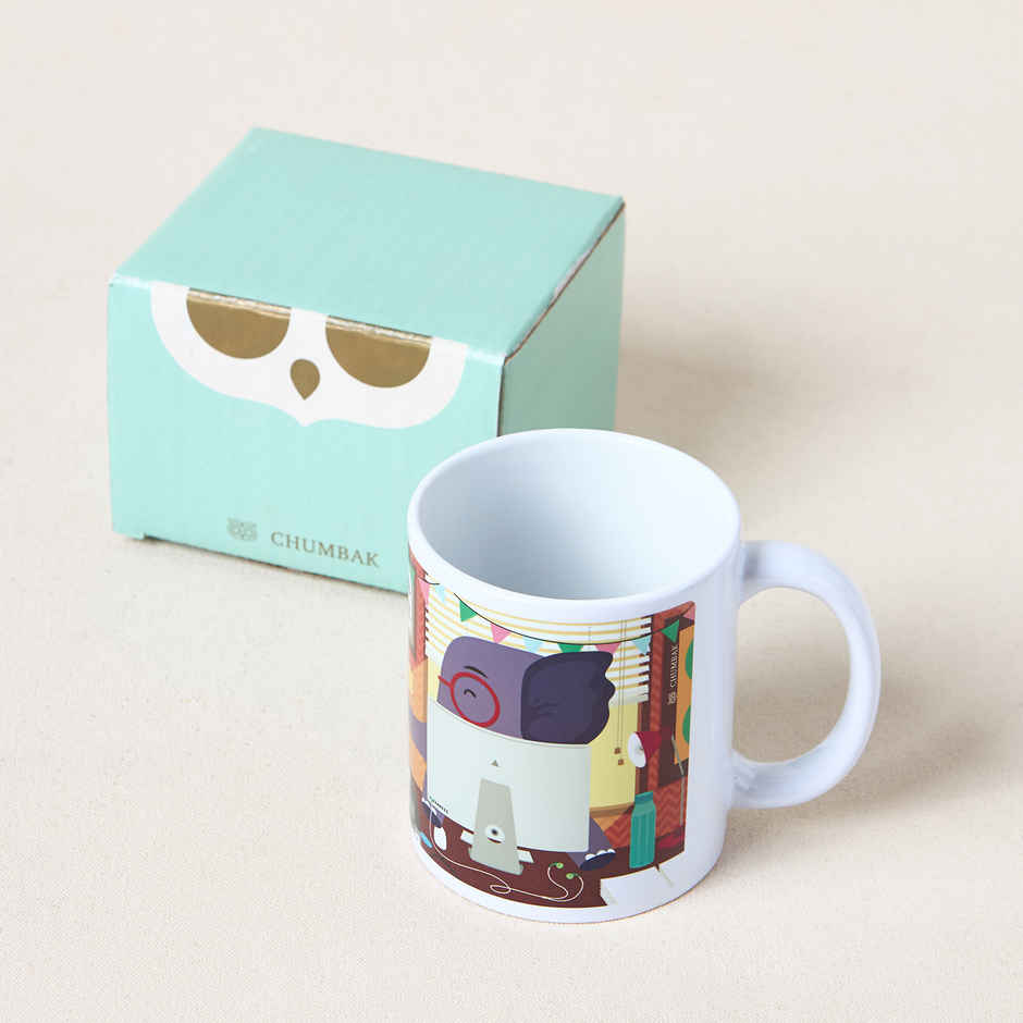 Chumbak Let's Work Together Mug | Multicolour
