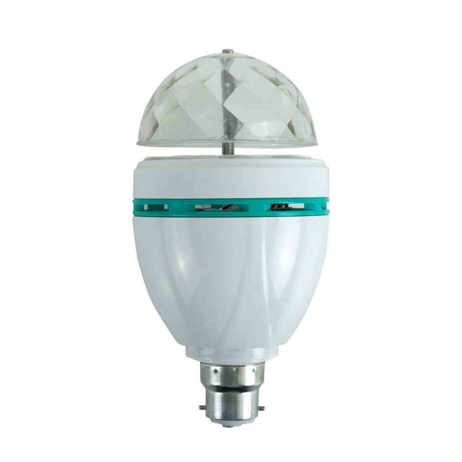 3 W Disco Bulb - Multicolor | 360 Degre Rotating