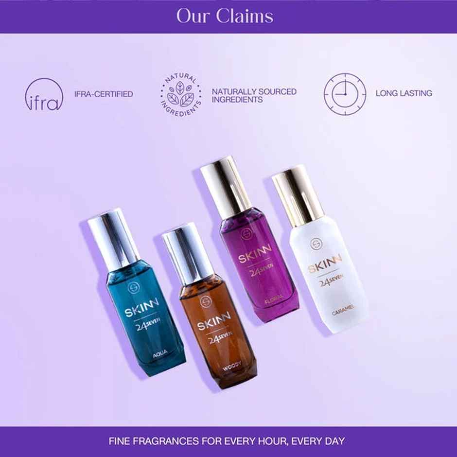 Hershey'S Kisses Almonds Chocolate Share Bag(100gms) & Skinn 24Seven Gift Pack Edp Perfume For Men & Women(80ml) Combo