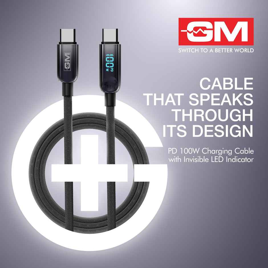 GM G+ PD 100W Invisible LED Indicator C-C Cable