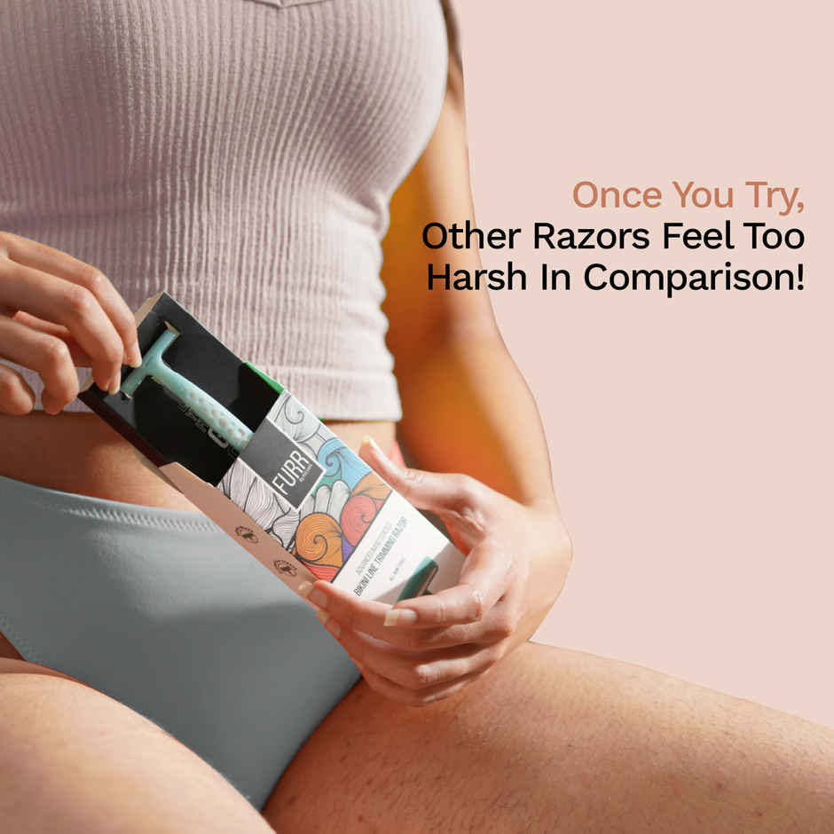 FURR By Pee Safe Bikini Line Trimming Razor | Safe & Precise Shaving for Sensitive Skin