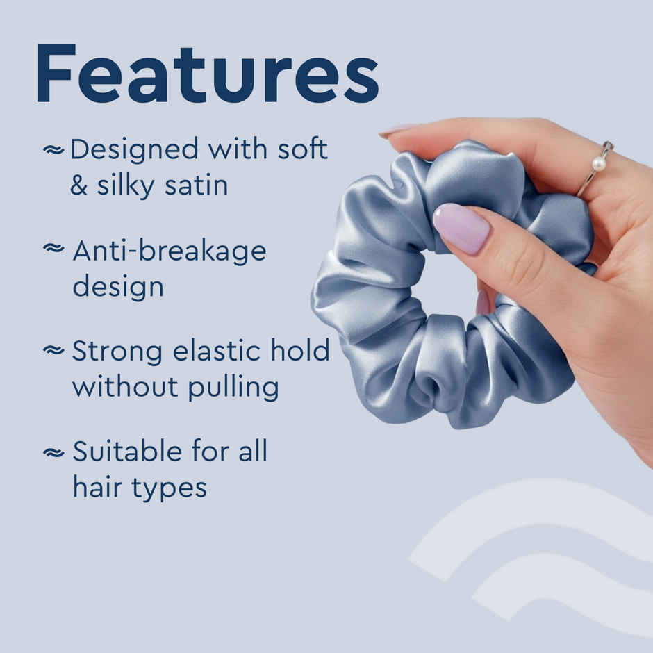 Gubb Satin Scrunchie | Grey
