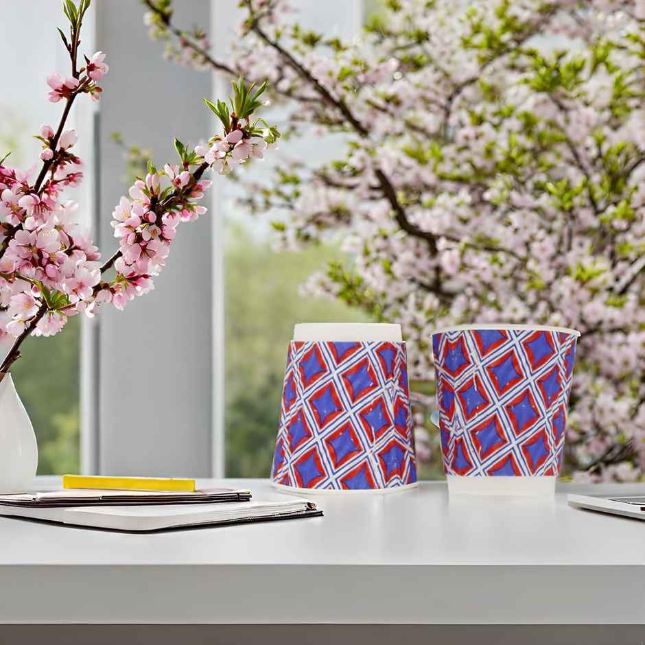 Ripple Wall Printed Paper Cup | 150 ml | Pack of 25 | Careswipe