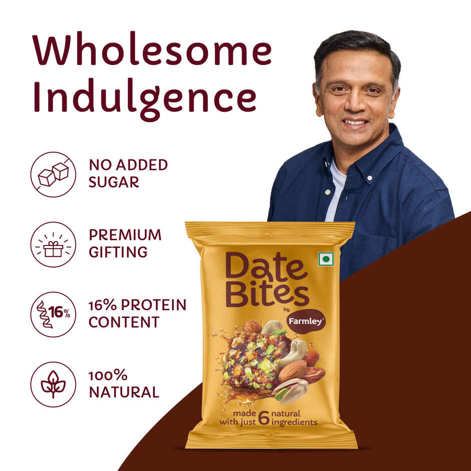 Farmley Date Bites Dry Fruit Burfi - No Added SUGAR Cosmetics Combo