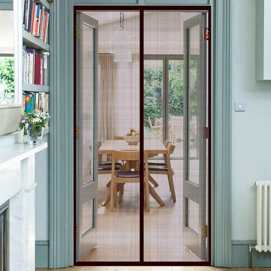 Mr. Right Magnetic Mosquito Net For Door | Black - 200 x 100 cm