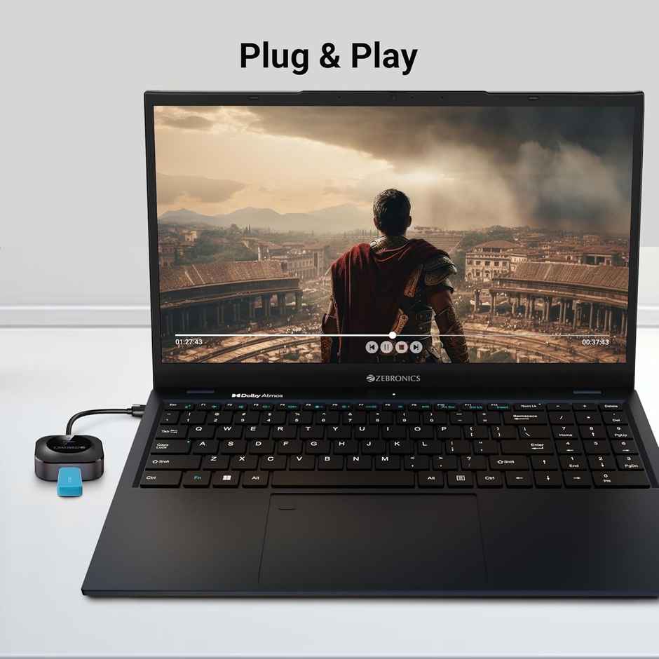 ZEBRONICS 400HB USB HUB, 4 Ports, USB 3.0, Transfer Speeds upto 5 Gbps, Compact Design