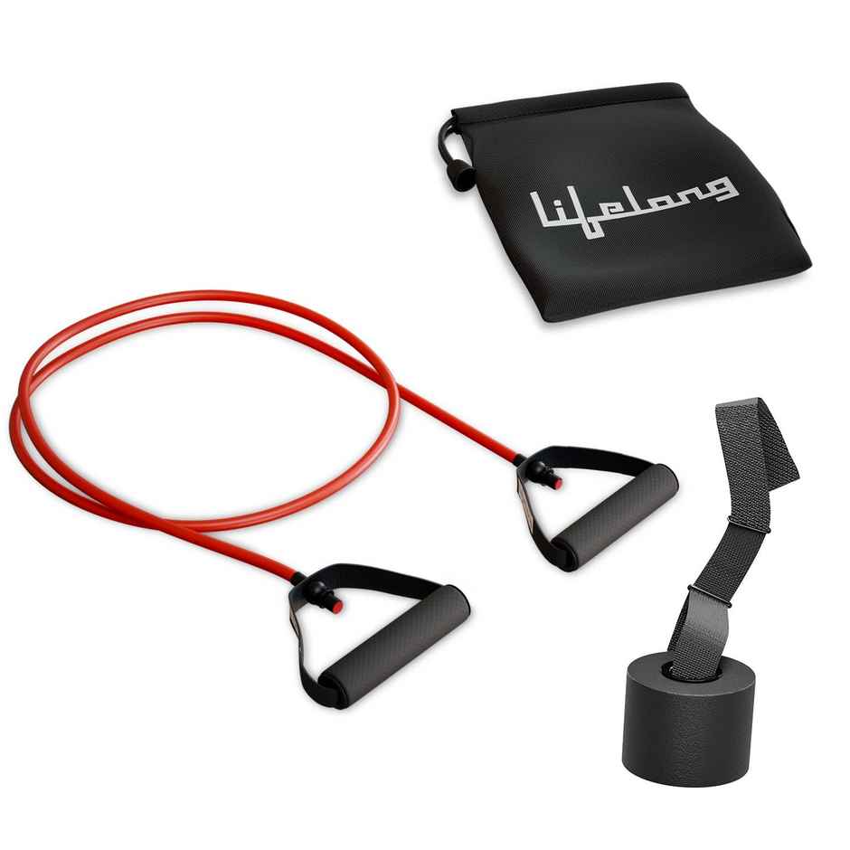 Lifelong 10kg Resistance Tube for Exercise & Strength Training | Red