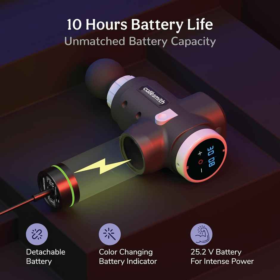 Caresmith Charge Sport Professional Massage Gun: Ultra-Powerful Deep Tissue Relief