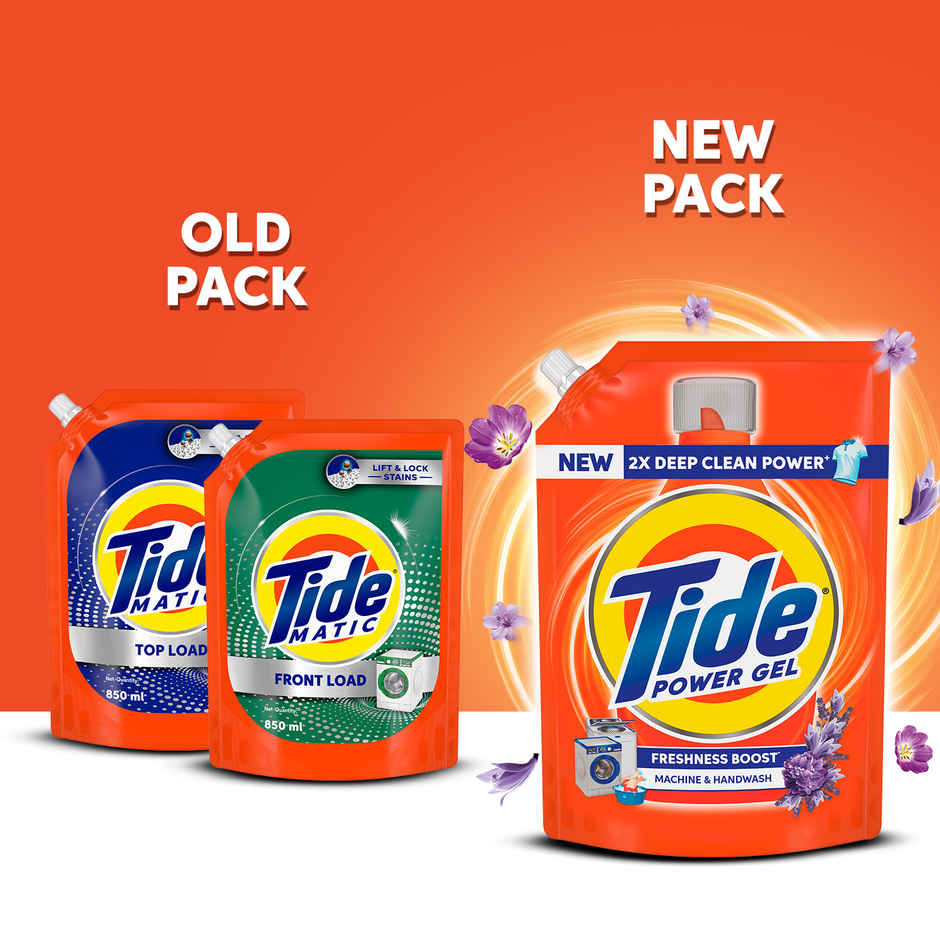 Tide Power Gel Liquid Detergent for Top Load & Front Load Washing Machine