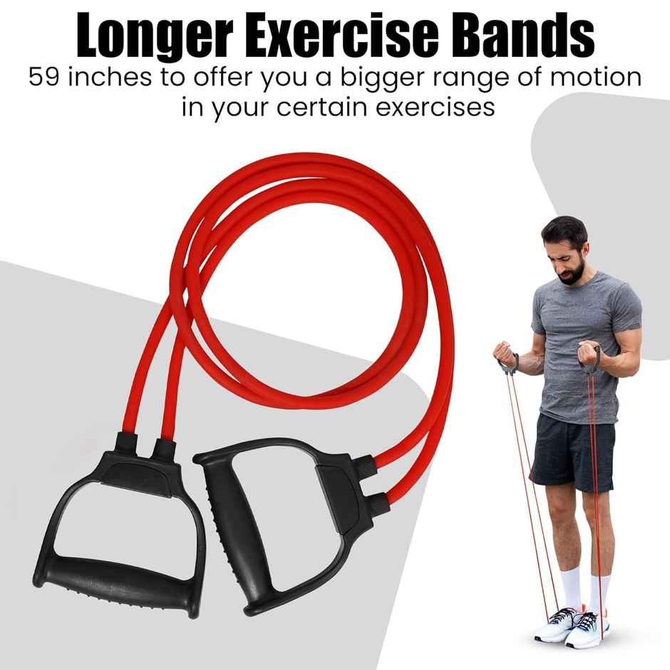 Mayor Double Toning Tube Exercise & Stretching Pulling Rope For Men And Women