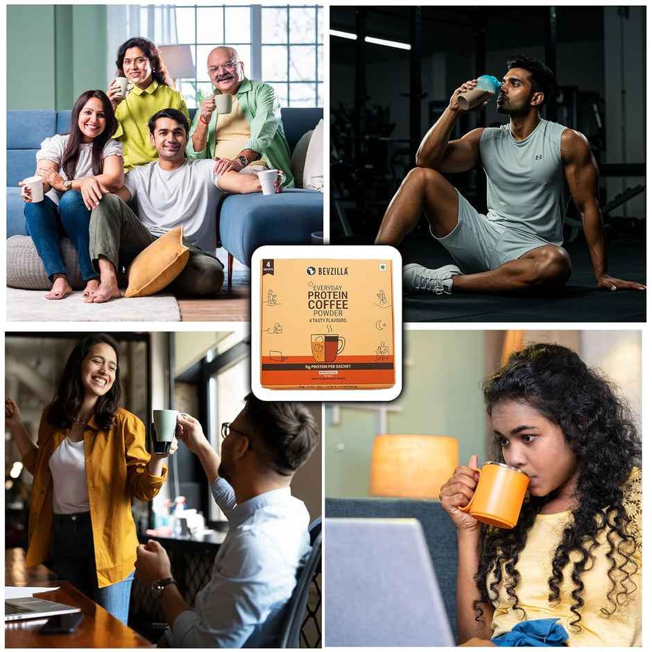 Bevzilla Everyday Protein Coffee Powder Sachets