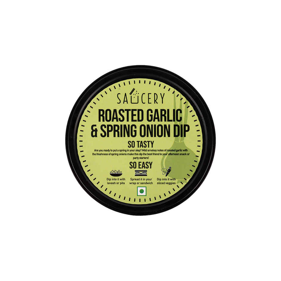 Saucery Roasted Garlic & Spring Onion Dip | Garlic Onion Dip