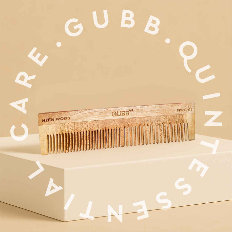 GUBB All Purpose Neem Wood Comb