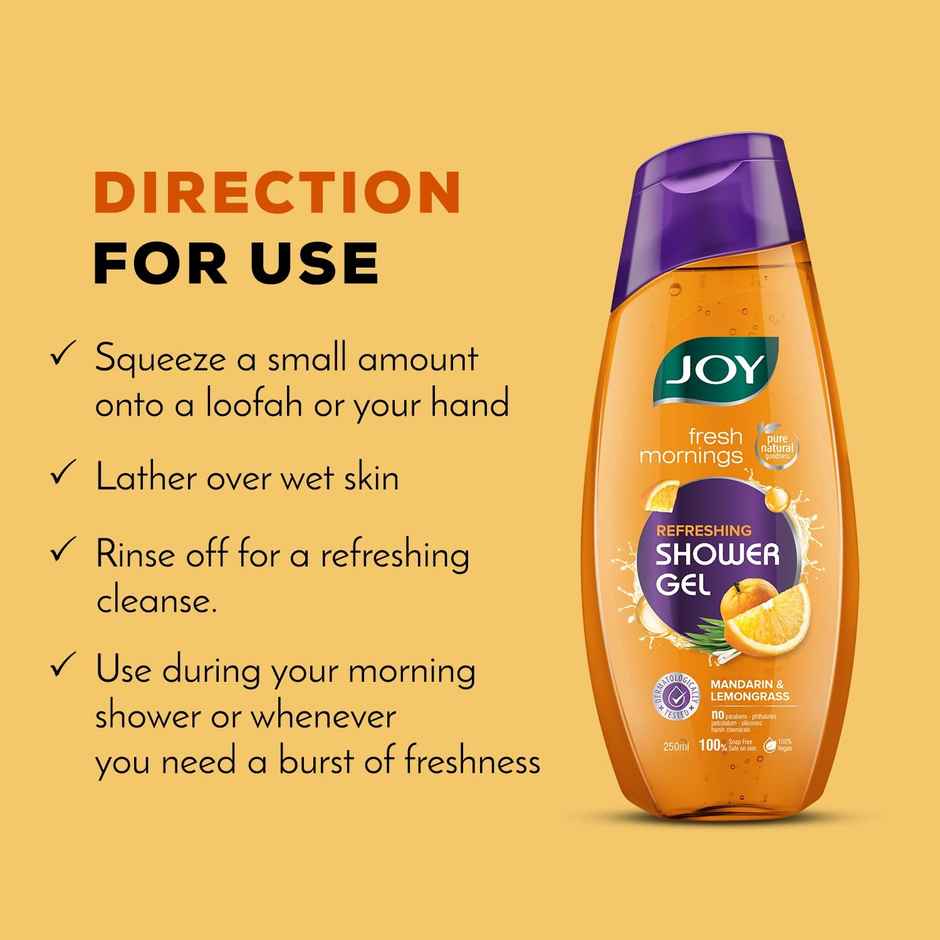Joy Fresh Morning Refreshing Shower Gel Mandarin & Lemongrass