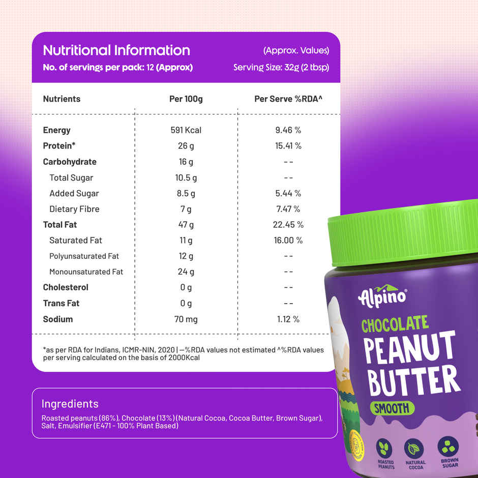 Alpino Chocolate Peanut Butter Smooth